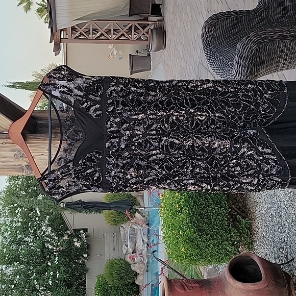 Beautiful Gatsby Style Sequin Formal Dress Womens Size - Picture 7 of 17